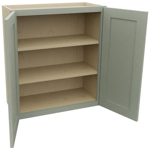 Fabuwood Galaxy Pistachio Green W2730 Wall Standard Cabinet, Open View