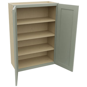 Fabuwood Galaxy Pistachio Green W2739 Wall Standard Cabinet, Open View