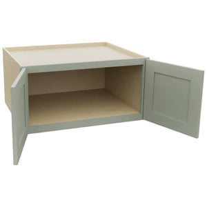 Fabuwood Galaxy Pistachio Green W301524 Wall Deep Cabinet, Open View