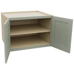 Fabuwood Galaxy Pistachio Green W302124 Wall Deep Cabinet, Open View
