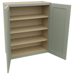 Fabuwood Galaxy Pistachio Green W3036 Wall Standard Cabinet, Open View