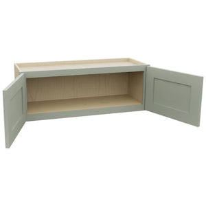 Fabuwood Galaxy Pistachio Green W3312 Wall Standard Cabinet, Open View