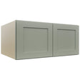 Fabuwood Galaxy Pistachio Green W331524 Wall Deep Cabinet, Front View