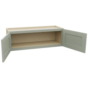 Fabuwood Galaxy Pistachio Green W3612 Wall Standard Cabinet, Open View