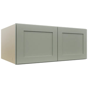 Fabuwood Galaxy Pistachio Green W361524 Wall Deep Cabinet, Front View