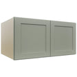 Fabuwood Galaxy Pistachio Green W361824 Wall Deep Cabinet, Front View