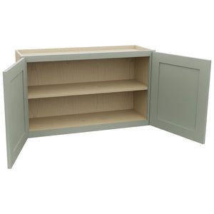 Fabuwood Galaxy Pistachio Green W3621 Wall Standard Cabinet, Open View