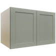 Fabuwood Galaxy Pistachio Green W362424 Wall Deep Cabinet, Front View