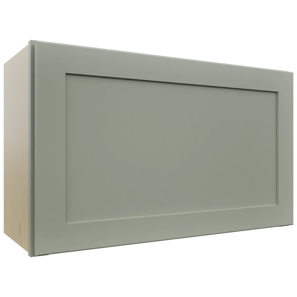 Fabuwood Galaxy Pistachio Green WAC3018 Wall Appliance Cabinet, Front View
