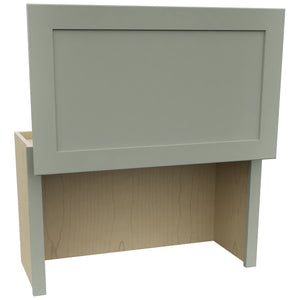 Fabuwood Galaxy Pistachio Green WAC3018 Wall Appliance Cabinet, Open View
