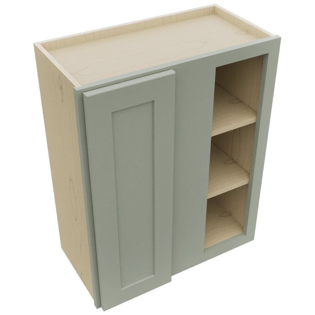 Fabuwood Galaxy Pistachio Green WBC2430 Wall Corner Blind Cabinet, Top View