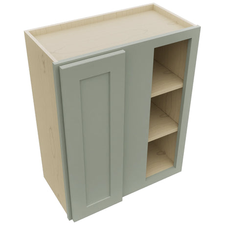Fabuwood Galaxy Pistachio Green WBC2430 Wall Corner Blind Cabinet, Top View
