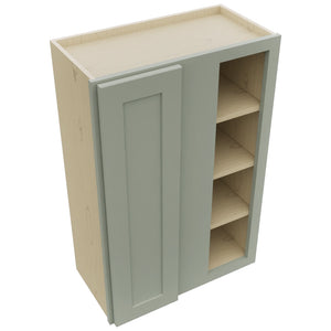 Fabuwood Galaxy Pistachio Green WBC2436 Wall Corner Blind Cabinet, Top View