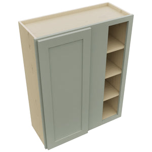 Fabuwood Galaxy Pistachio Green WBC3039 Wall Corner Blind Cabinet, Top View