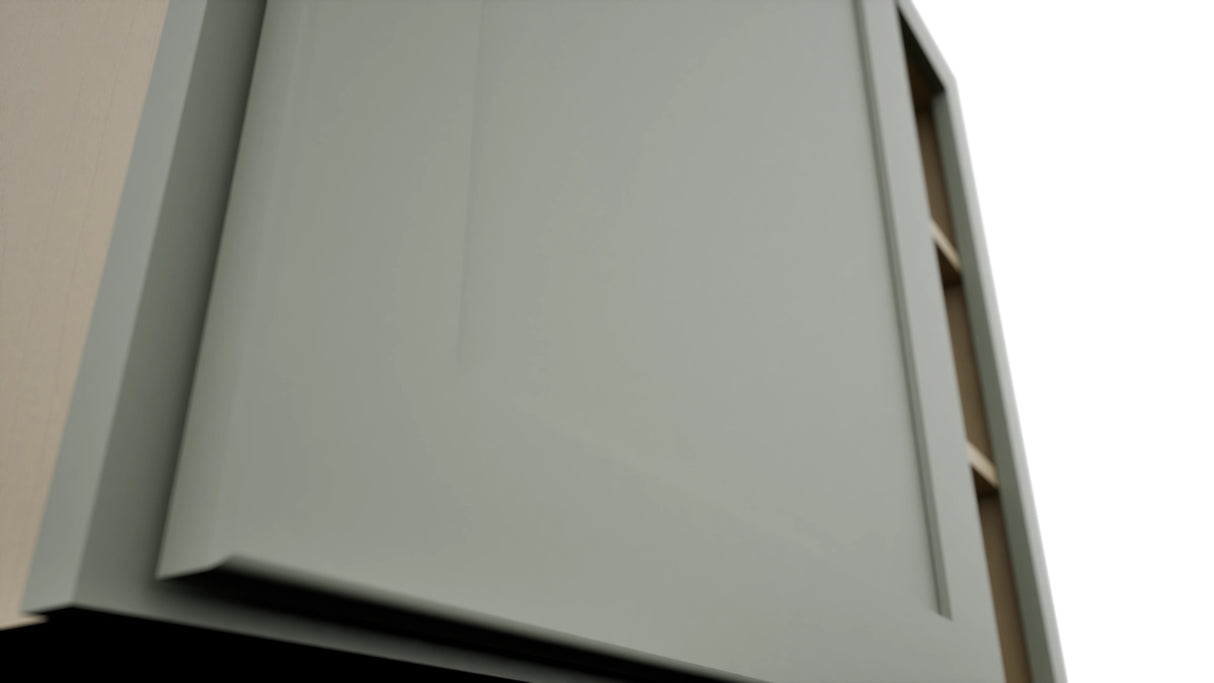 Fabuwood Galaxy Pistachio Green WBC3630 Wall Corner Blind Cabinet, Detail View