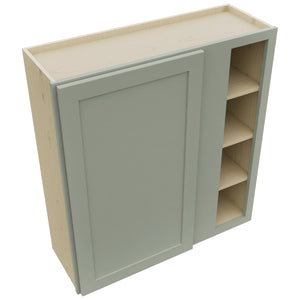 Fabuwood Galaxy Pistachio Green WBC3639 Wall Corner Blind Cabinet, Top View
