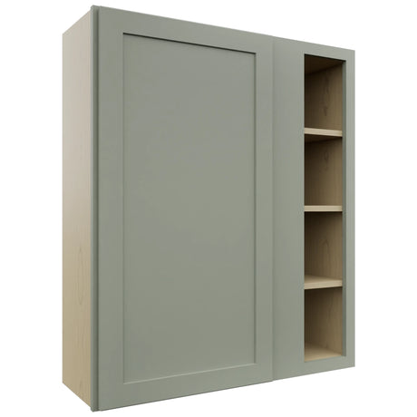 Fabuwood Galaxy Pistachio Green WBC3642 Wall Corner Blind Cabinet, Front View