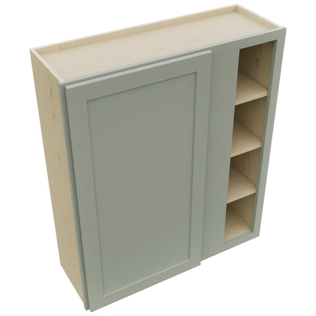 Fabuwood Galaxy Pistachio Green WBC3642 Wall Corner Blind Cabinet, Top View