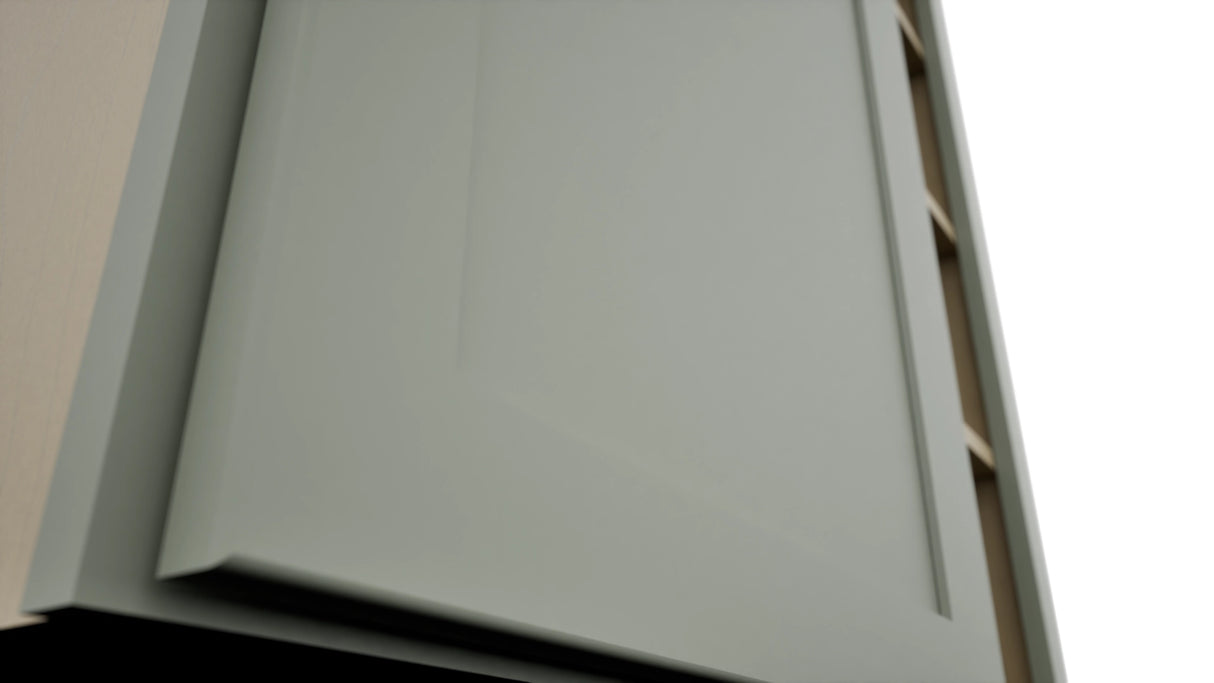 Fabuwood Galaxy Pistachio Green WBC3642 Wall Corner Blind Cabinet, Detail View