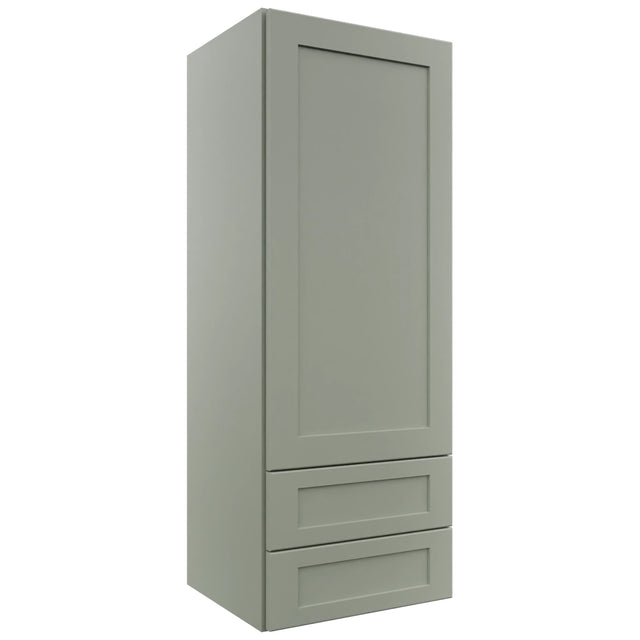 Fabuwood Galaxy Pistachio Green WD1848 Wall Drawer Cabinet, Front View