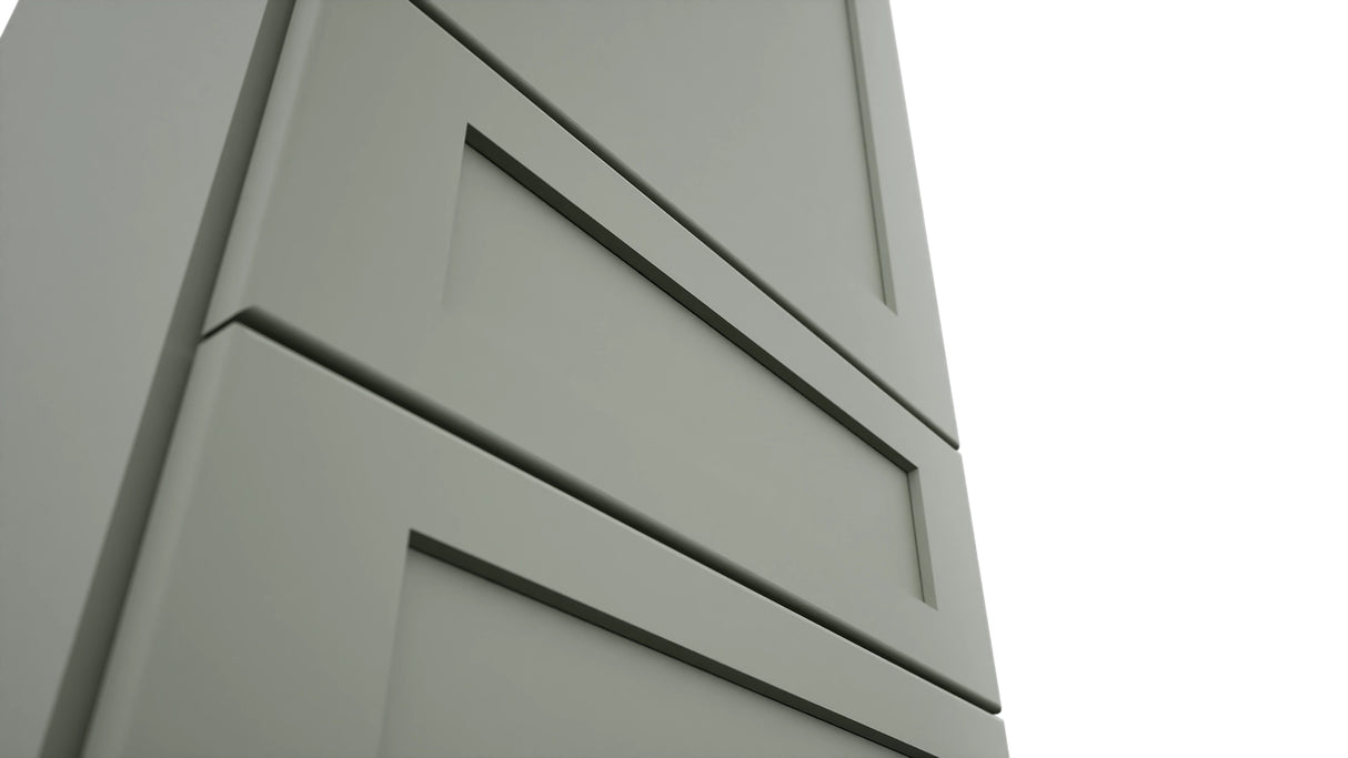 Fabuwood Galaxy Pistachio Green WD1857 Wall Drawer Cabinet, Detail View