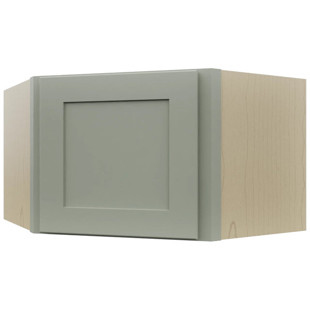 Fabuwood Galaxy Pistachio Green WDC2415 Wall Corner Diagonal Cabinet, Front View