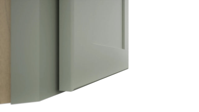 Fabuwood Galaxy Pistachio Green WDC2418 Wall Corner Diagonal Cabinet, Detail View