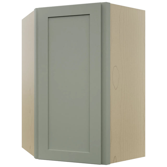 Fabuwood Galaxy Pistachio Green WDC2436 Wall Corner Diagonal Cabinet, Front View