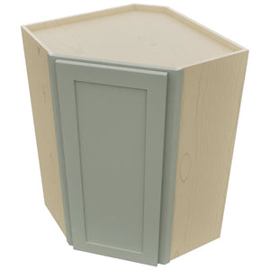 Fabuwood Galaxy Pistachio Green WDC2436 Wall Corner Diagonal Cabinet, Top View