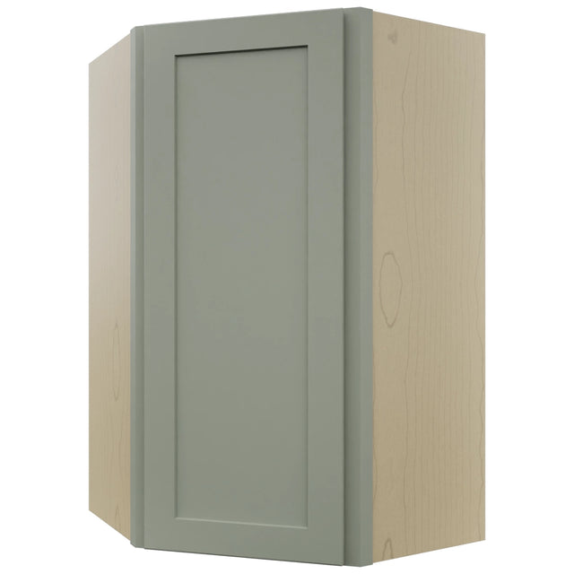 Fabuwood Galaxy Pistachio Green WDC2439 Wall Corner Diagonal Cabinet, Front View