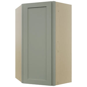 Fabuwood Galaxy Pistachio Green WDC2442 Wall Corner Diagonal Cabinet, Front View