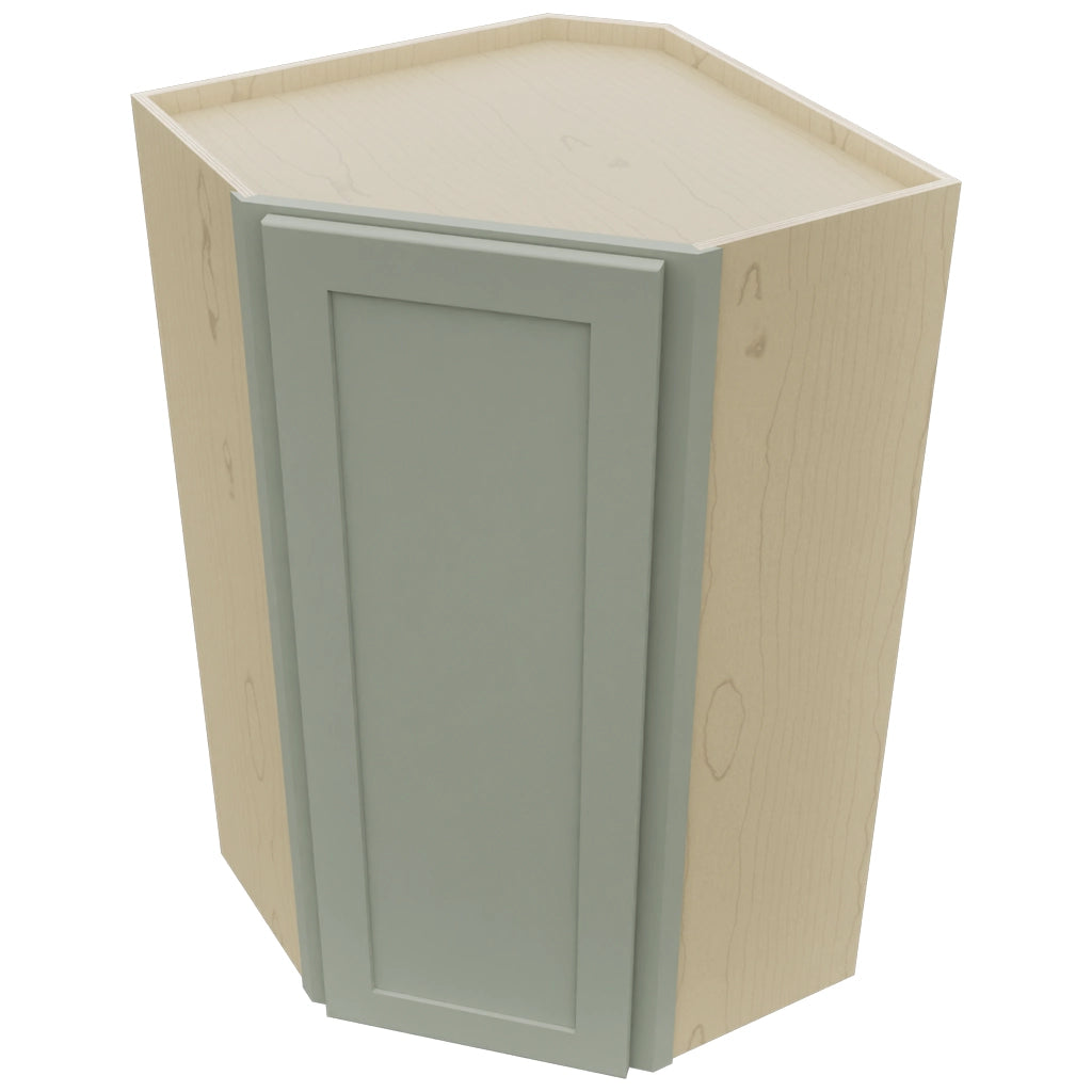 Fabuwood Galaxy Pistachio Green WDC2442 Wall Corner Diagonal Cabinet, Top View