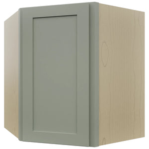 Fabuwood Galaxy Pistachio Green WDC2730 Wall Corner Diagonal Cabinet, Front View