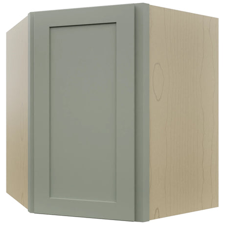 Fabuwood Galaxy Pistachio Green WDC2730 Wall Corner Diagonal Cabinet, Front View