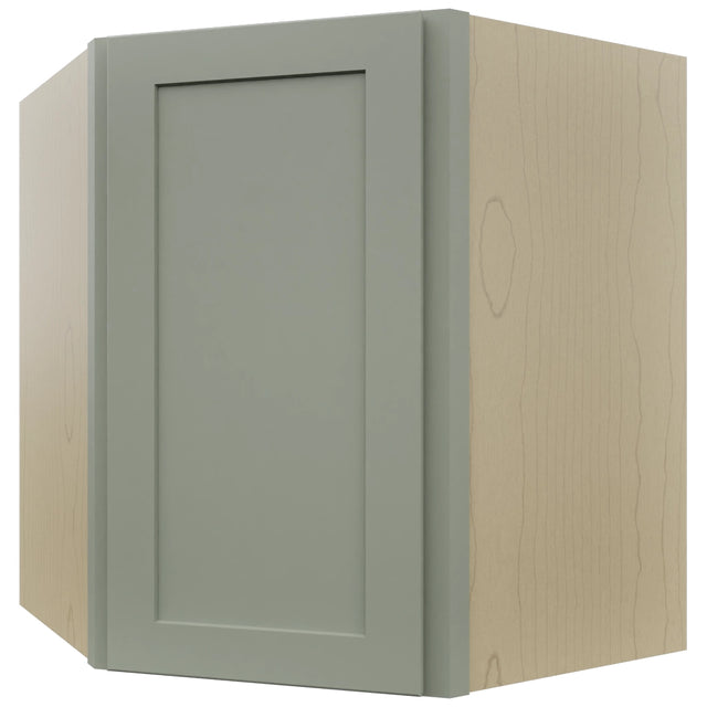 Fabuwood Galaxy Pistachio Green WDC2730 Wall Corner Diagonal Cabinet, Front View
