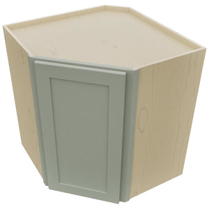 Fabuwood Galaxy Pistachio Green WDC2730 Wall Corner Diagonal Cabinet, Top View