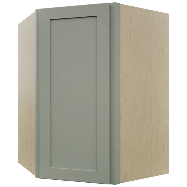 Fabuwood Galaxy Pistachio Green WDC2736 Wall Corner Diagonal Cabinet, Front View