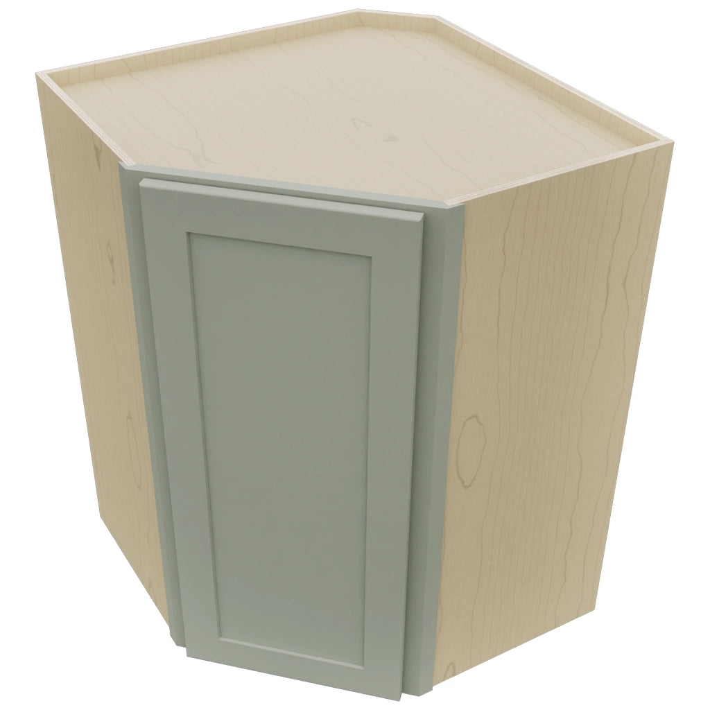 Fabuwood Galaxy Pistachio Green WDC2736 Wall Corner Diagonal Cabinet, Top View