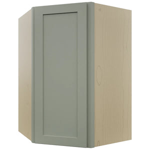 Fabuwood Galaxy Pistachio Green WDC2739 Wall Corner Diagonal Cabinet, Front View
