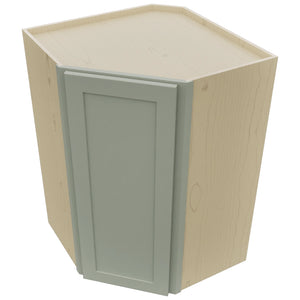 Fabuwood Galaxy Pistachio Green WDC2739 Wall Corner Diagonal Cabinet, Top View