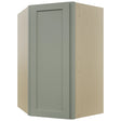 Fabuwood Galaxy Pistachio Green WDC2742 Wall Corner Diagonal Cabinet, Front View