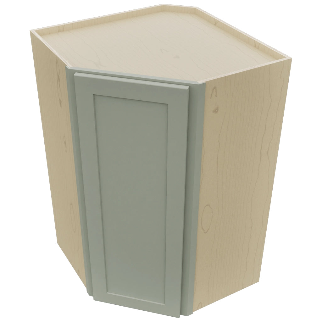 Fabuwood Galaxy Pistachio Green WDC2742 Wall Corner Diagonal Cabinet, Top View