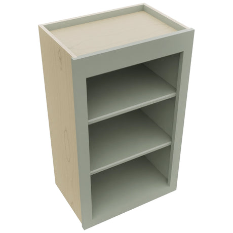 Fabuwood Galaxy Pistachio Green WOS1830 Wall Open Shelf, Top View