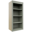 Fabuwood Galaxy Pistachio Green WOS1839 Wall Open Shelf, Front View