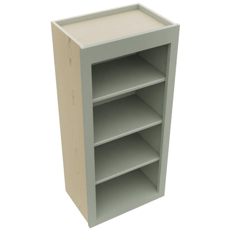 Fabuwood Galaxy Pistachio Green WOS1839 Wall Open Shelf, Top View