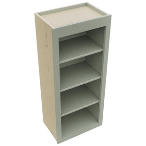 Fabuwood Galaxy Pistachio Green WOS1842 Wall Open Shelf, Top View