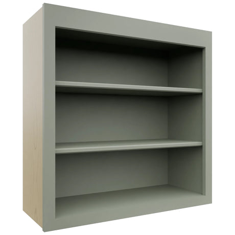 Fabuwood Galaxy Pistachio Green WOS3030 Wall Open Shelf, Front View