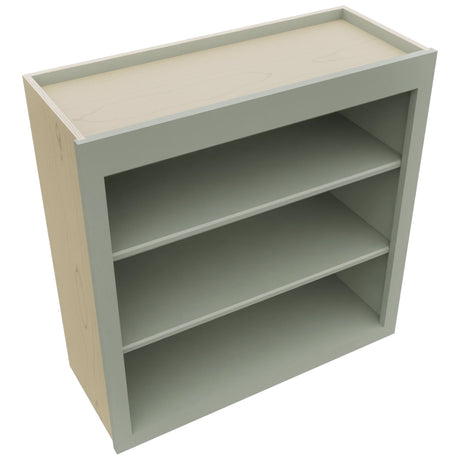 Fabuwood Galaxy Pistachio Green WOS3030 Wall Open Shelf, Top View