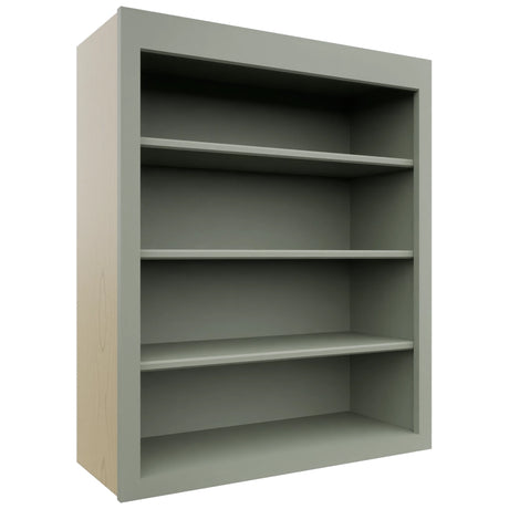 Fabuwood Galaxy Pistachio Green WOS3036 Wall Open Shelf, Front View