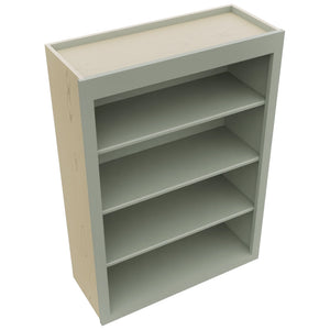 Fabuwood Galaxy Pistachio Green WOS3042 Wall Open Shelf, Top View